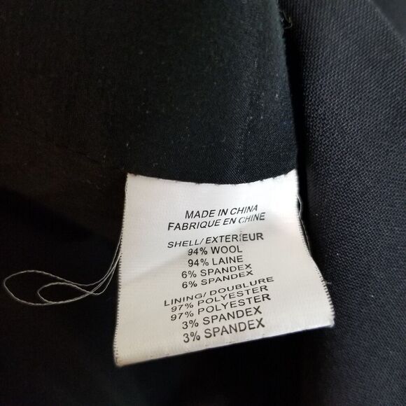 Theory Women stretched Wool Blazer Jacket Size 4 Black Button Up Office Preppy - Picture 6 of 6